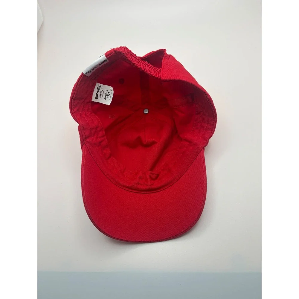 Buc-ee's Youth Red Beaver Mascot Baseball Cap UPF 50+ Cotton Hat BUCFCE YTH